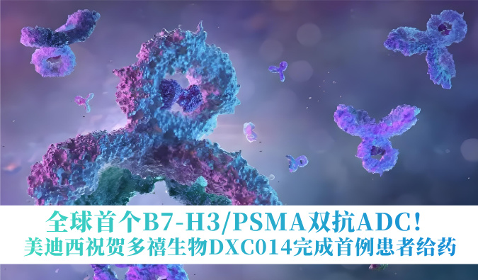 全球首个B7-H3/PSMA双抗ADC！！！人生就是博官方网站祝海贺多禧生物DXC014完成首例患者给药
